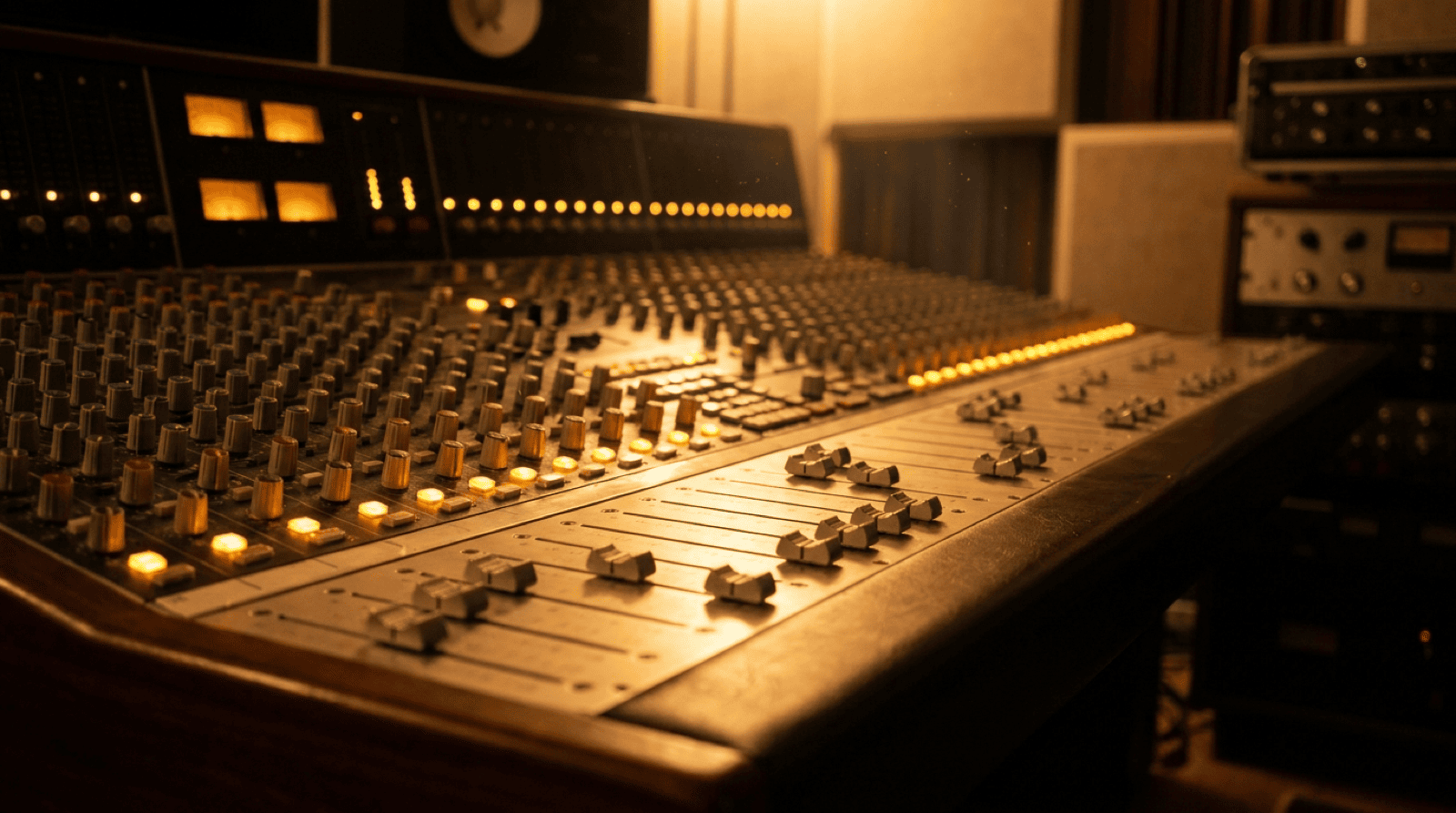 Mischpult im Studio – LY0N Musikproduktion